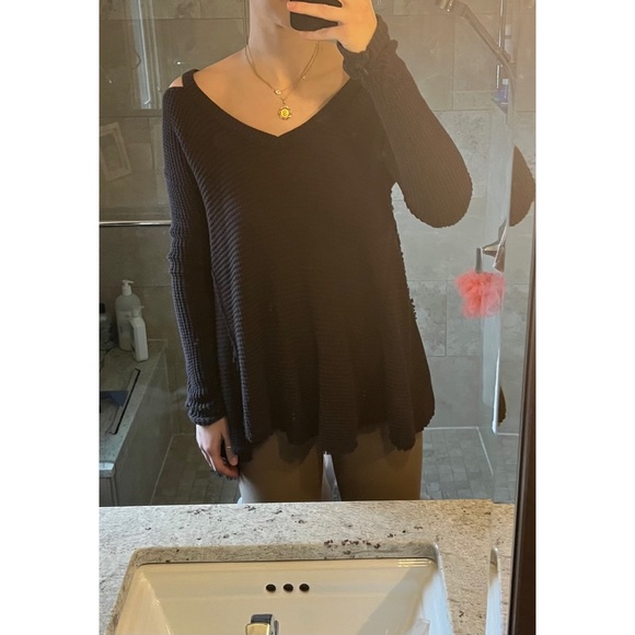 Free People Moonshine V-Neck Sweater - Picture 6 of 8